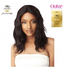 Outre MyTresses Gold Label 100% Unprocessed Human Hair Lace Front Wig - NATURAL WAVE 20