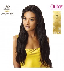 Outre MyTresses Gold Label 100% Unprocessed Human Hair Lace Front Wig - NATURAL WAVE 28
