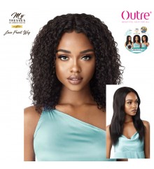 Outre MyTresses Gold Label Unprocessed Human Hair Lace Front Wig -  WET & WAVY JERRY CURL 16-18