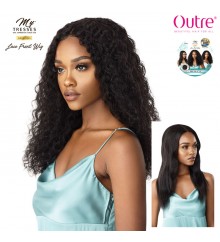 Outre MyTresses Gold Label Unprocessed Human Hair Lace Front Wig -  WET & WAVY JERRY CURL 22-24