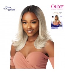 Outre Synthetic Swiss Lace I-Parting Lace Front Wig - LOIS