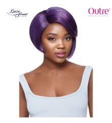 Outre Synthetic Swiss Lace l-Part Lace Front Wig - PEPPER 