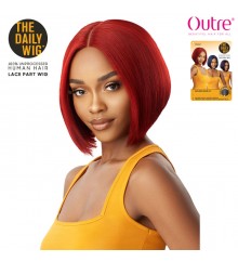 Outre Unprocessed Human Hair Lace Part Daily Wig - BUMPED BOB 10