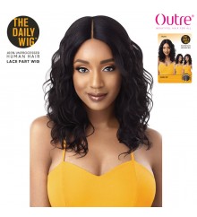 Outre Unprocessed Human Hair Lace Part Daily Wig - CURLY 20