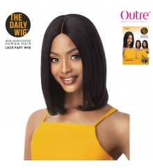 Outre Unprocessed Human Hair Lace Part Daily Wig - LAYER BOB 16