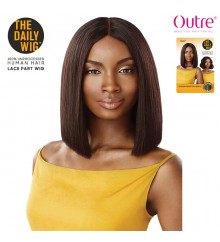Outre Unprocessed Human Hair Lace Part Daily Wig - STRAIGHT BLUNT CUT BOB 12