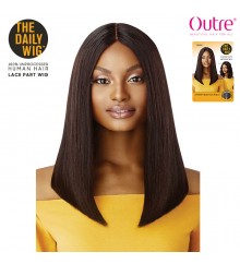Outre Unprocessed Human Hair Lace Part Daily Wig - STRAIGHT BLUNT CUT BOB 16