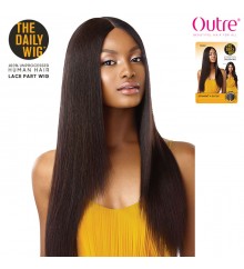 Outre Unprocessed Human Hair Lace Part Daily Wig - STRAIGHT V CUT 26