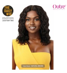 Outre The Daily Wig Wet & Wavy 100% Unprocessed Human Hair Lace Part Wig - HH W&W NATURAL WAVE 16