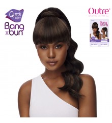 Outre Synthetic Bang X Bun Quick Pony - KAYLA