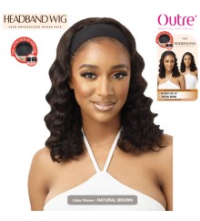 Outre 100% Unprocessed Human Hair Headband Wig - HH BODY CURL 16