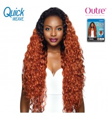 Outre Synthetic Quick Weave V Shape Half Wig - KANDY