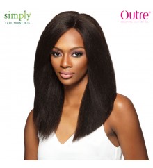 Outre Simply 100% Non Processed 4X4 Swiss Lace Front Wig - NATURAL BLOW OUT STRAIGHT