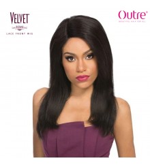 Outre Velvet 100% Remi Human Hair Lace Front Wig - NATURAL YAKI 18