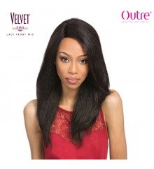 Outre Velvet 100% Remi Human Hair Lace Front Wig - PERM YAKI 18