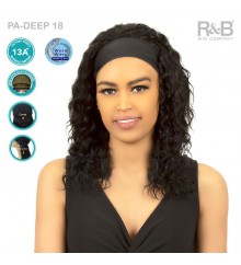 R&B Collection 13A 100% Unprocessed Brazilian Virgin Remy Hair Wet & Wave Headband Wig - PA-DEEP 18