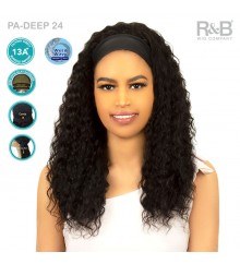 R&B Collection 13A 100% Unprocessed Brazilian Virgin Remy Hair Wet & Wave Headband Wig - PA-DEEP 24