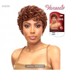 Vanessa Fashion Wig Romance Grey Synthetic Hair Full Wig - ANON