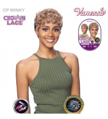 Vanessa Premium Synthetic Natural Crescent Moon Part Full Cap Wig - CP WINKY