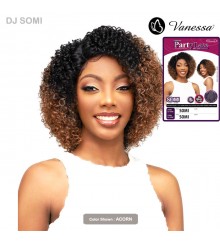 Vanessa Party Lace Synthetic Deep J-Curved HD Lace Part Wig - DJ SOMI