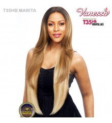 Vanessa Brazilian Human Hair Blend Frontal Lace Wig - T35HB MARITA