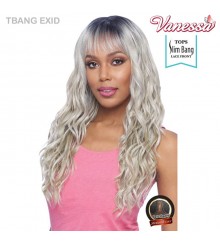 Vanessa Synthetic Hair Tops Slim Bang Swissilk Lace Front Wig - TBANG EXID