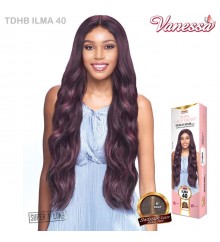 Vanessa Honey-C Human Hair Blend Deep I Part Lace Front Wig - TDHB ILMA 40