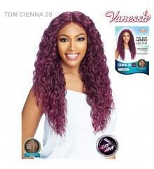 Vanessa Synthetic Tops Deep Middle Lace Part Swissilk Lace Front Wig - TDM CIENNA 28