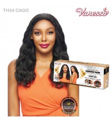 Vanessa 100% Brazilian Human Hair 13x4 Ear-to-Ear Handtied Lace Frontal Wig - TH34 CAGO