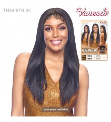 Vanessa 100% Brazilian Human Hair 13X4 Lace Front Wig - TH34 STR 24