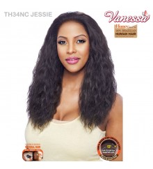 Vanessa Honey Brazilian Unprocessed Human Hair Swissilk Deep Lace Front Wig - TH34NC JESSIE