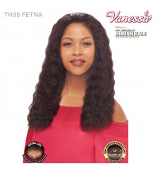 Vanessa Honey 100% Brazilian Human Hair Swissilk Deep Lace Front Wig - TH35 FETNA