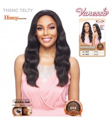 Vanessa Honey C 100% Brazilian Unprocessed Human Hair 5x5 Swissilk Lace Front Wig - TH5NC TELTY