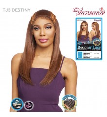 Vanessa Human Hair Blend Designer Lace Front Wig - TJ3 DESTINY