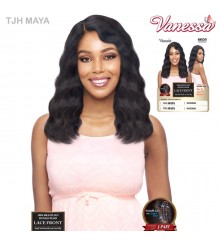 Vanessa 100% Brazilian Human Hair J-Part Swissilk Lace Front Wig - TJH MAYA