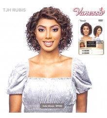 Vanessa 100% Brazilian Human Hair Hand Tied Swissilk Lace Front Wig - TJH RUBIS