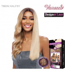 Vanessa Human Hair Blend Designer Lace Front Wig - TMDN HALFSY