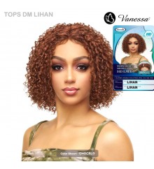 Vanessa Top Lace Synthetic Hair Deep Middle Part HD Lace Front Wig - TOPS DM LIHAN