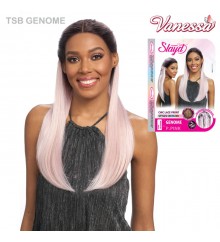 Vanessa Synthetic Slayd Deep Hand Tied Middle Part Lace Wig - TSB GENOME