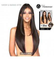 Vanessa View Glueless Synthetic U-Part HD Lace Front Wig - VIEW U-BANG STR